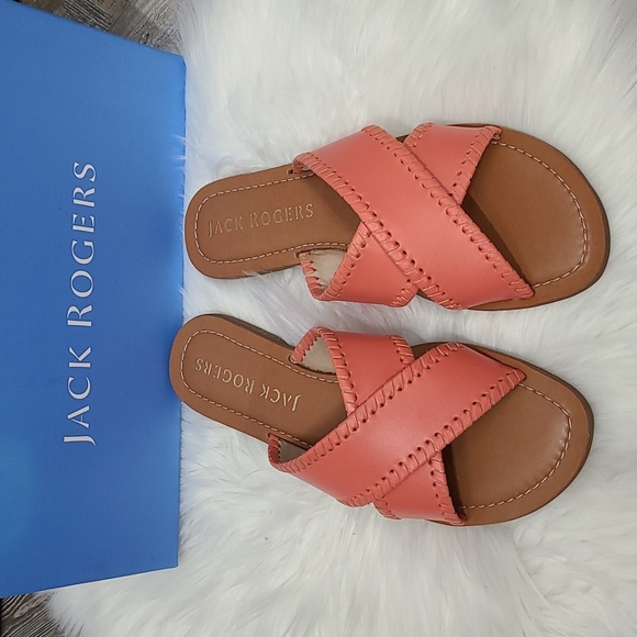 NIB Jack Rogers Sloane X Band Sandals – Coral - Picture 6 of 9